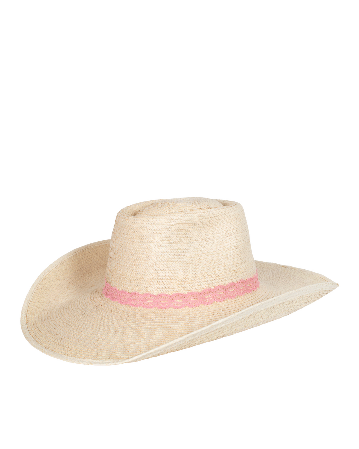 Sunbody Hats Reata 3 Standard Palm 4.5" Brim - Wild Rose Lace Band