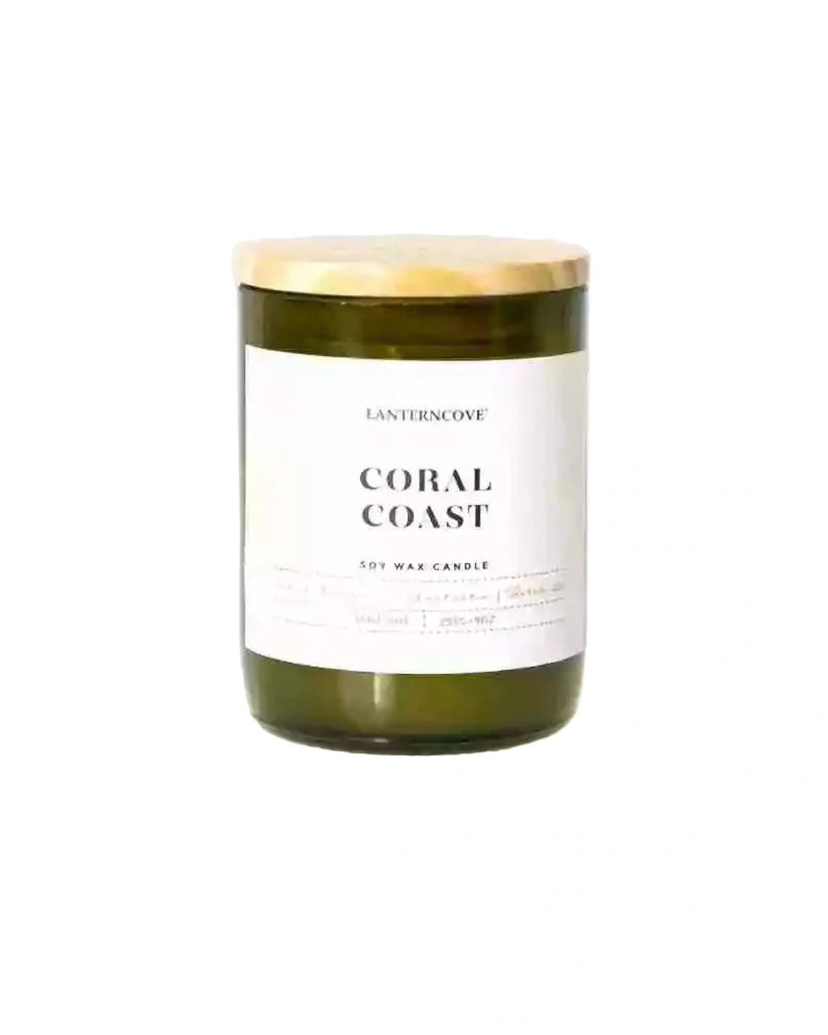 Lanterncove Jade 9 oz Soy Wax Candle Coral Coast