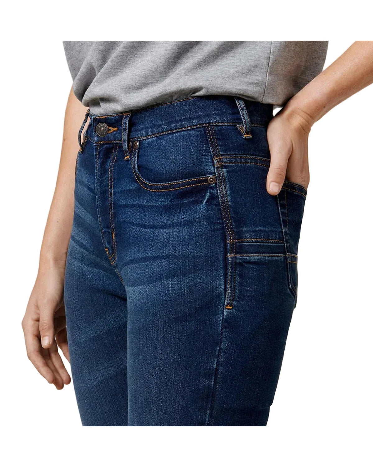 Hard Yakka Womens High Waisted Slim Fit Jegging Jean