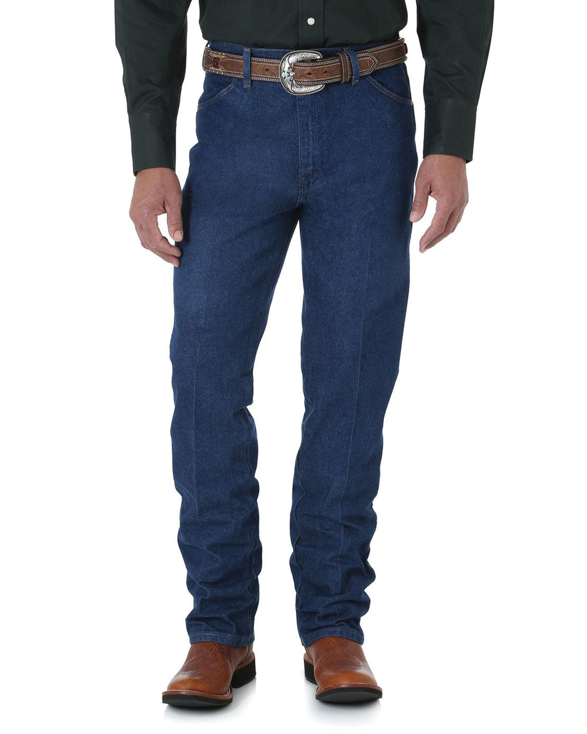Wrangler Mens Cowboy Cut Slimfit Jeans 34 Inch Leg
