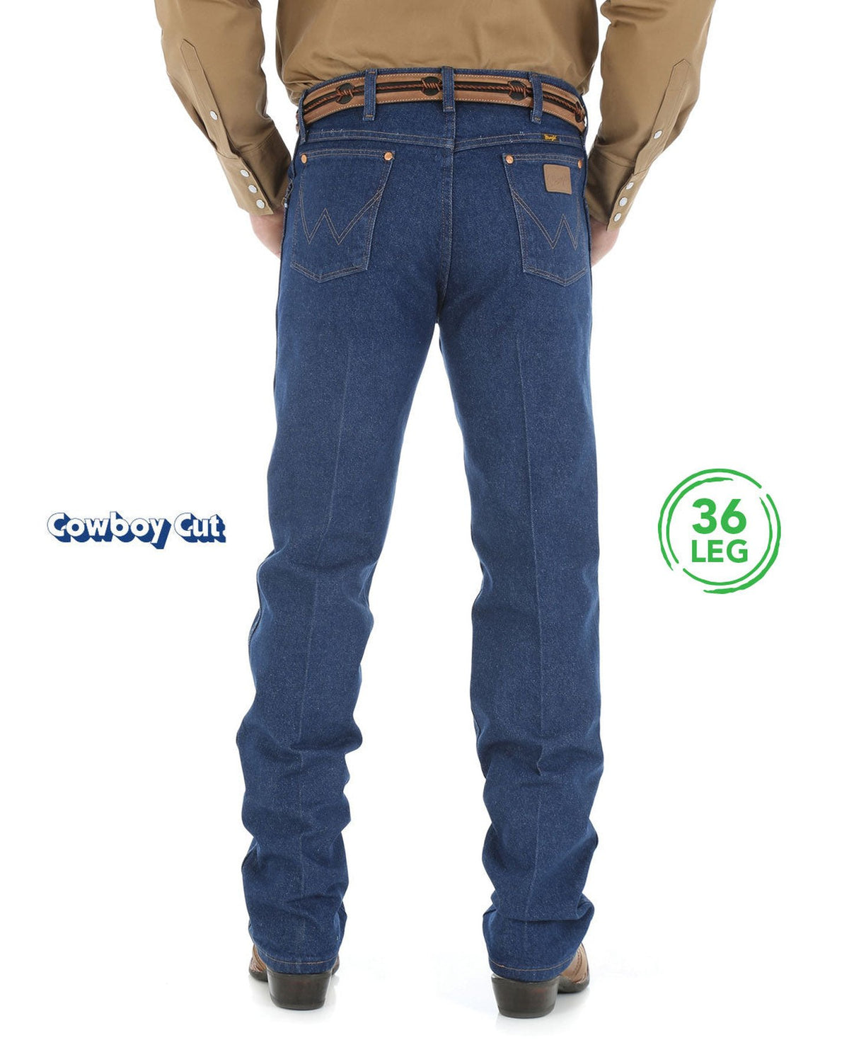 Wrangler Mens Cowboy Cut Original Fit Jeans 36 Inch Leg