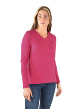 Load image into Gallery viewer, THOMAS COOK WOMENS CLASSIC V NECK LS TEE