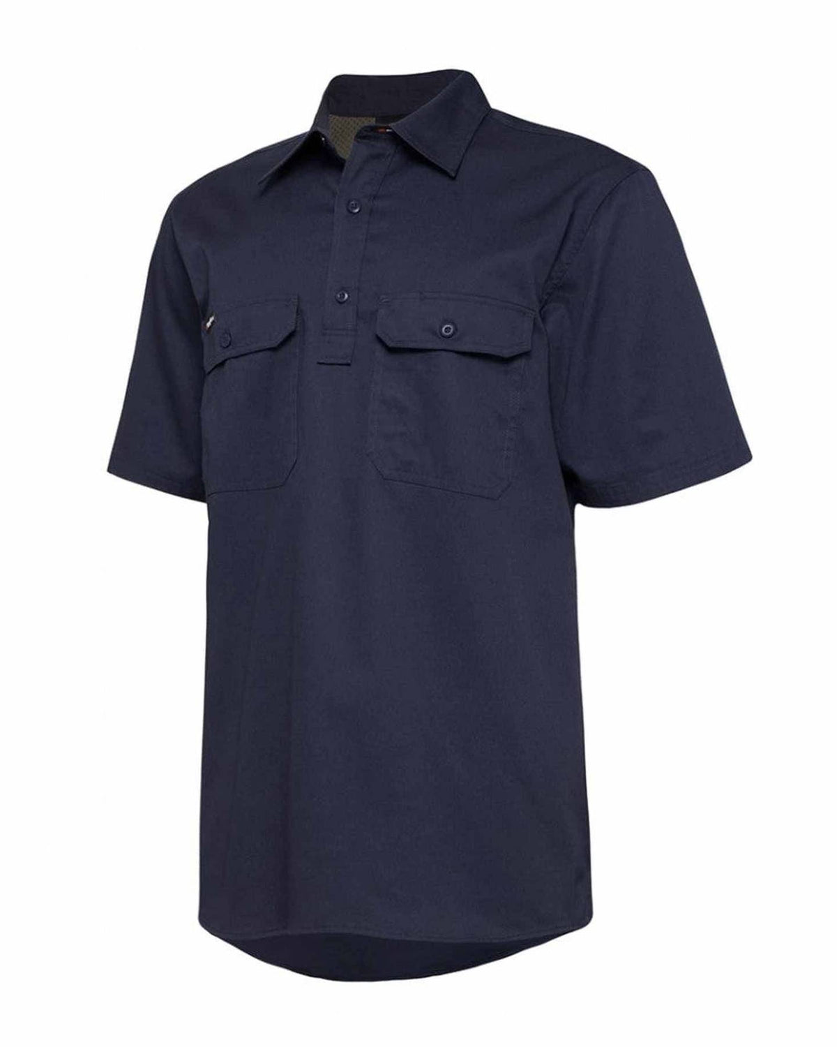KingGee Short Sleeve Closed Front 145G Mens Work Shirt