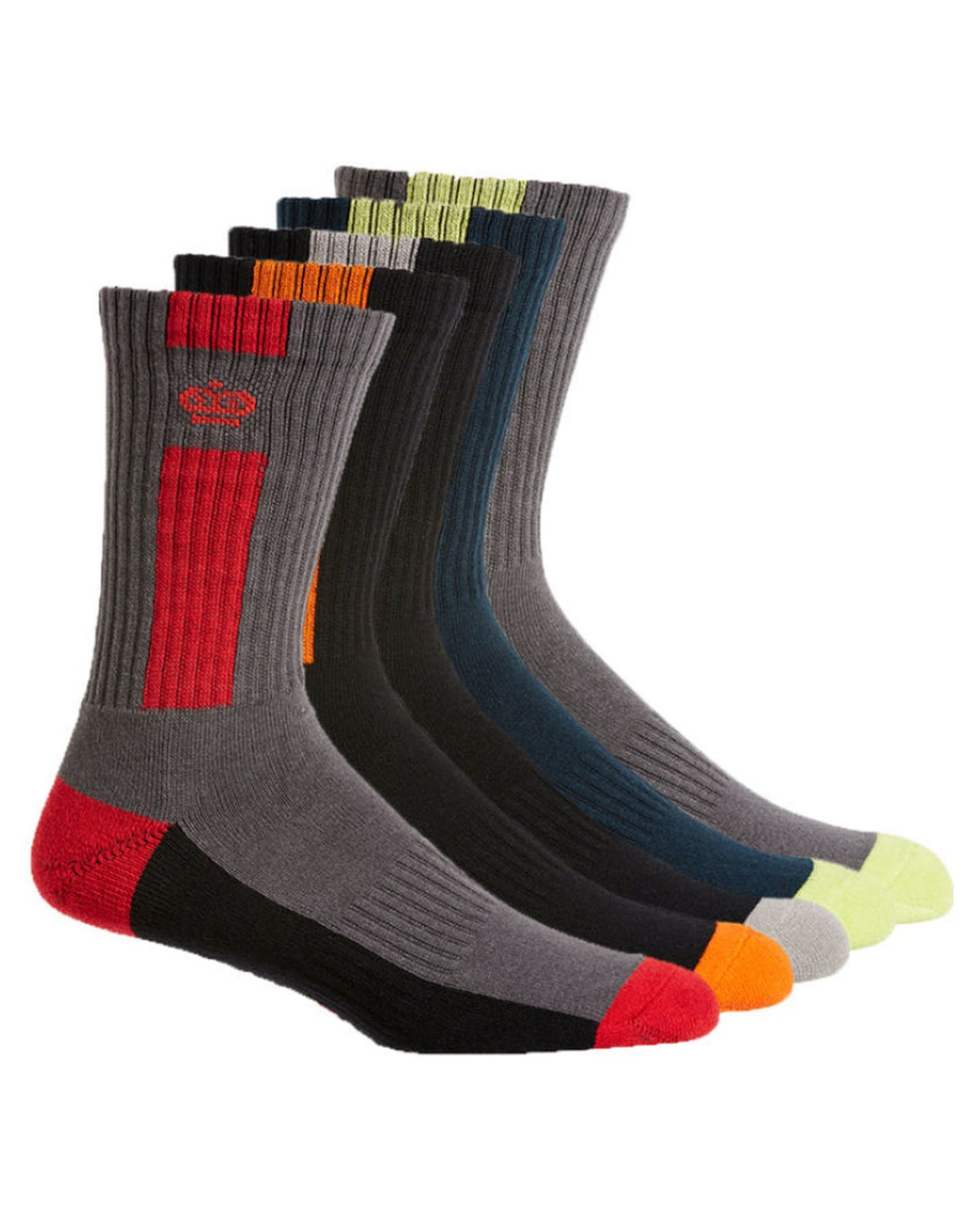 KingGee Mens Cotton Crew Work Socks 5 Pack
