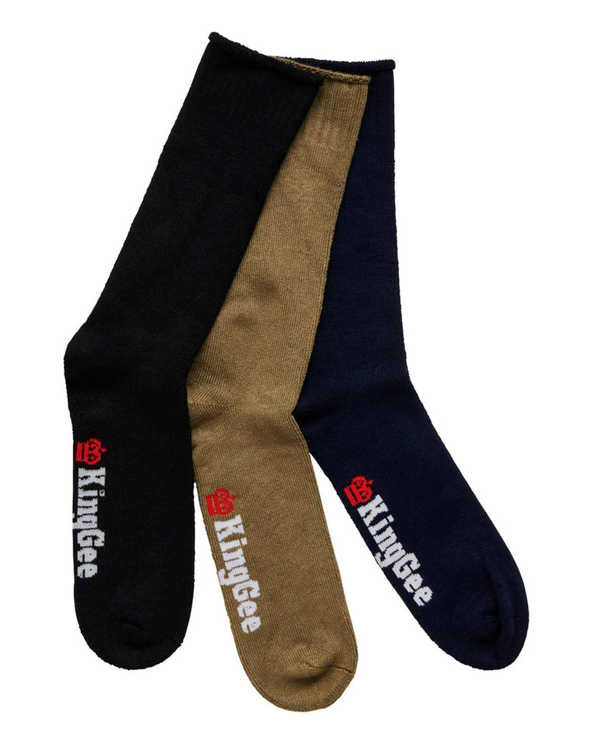 Men's Bamboo Crew Work Socks Mixed 3 Pack
