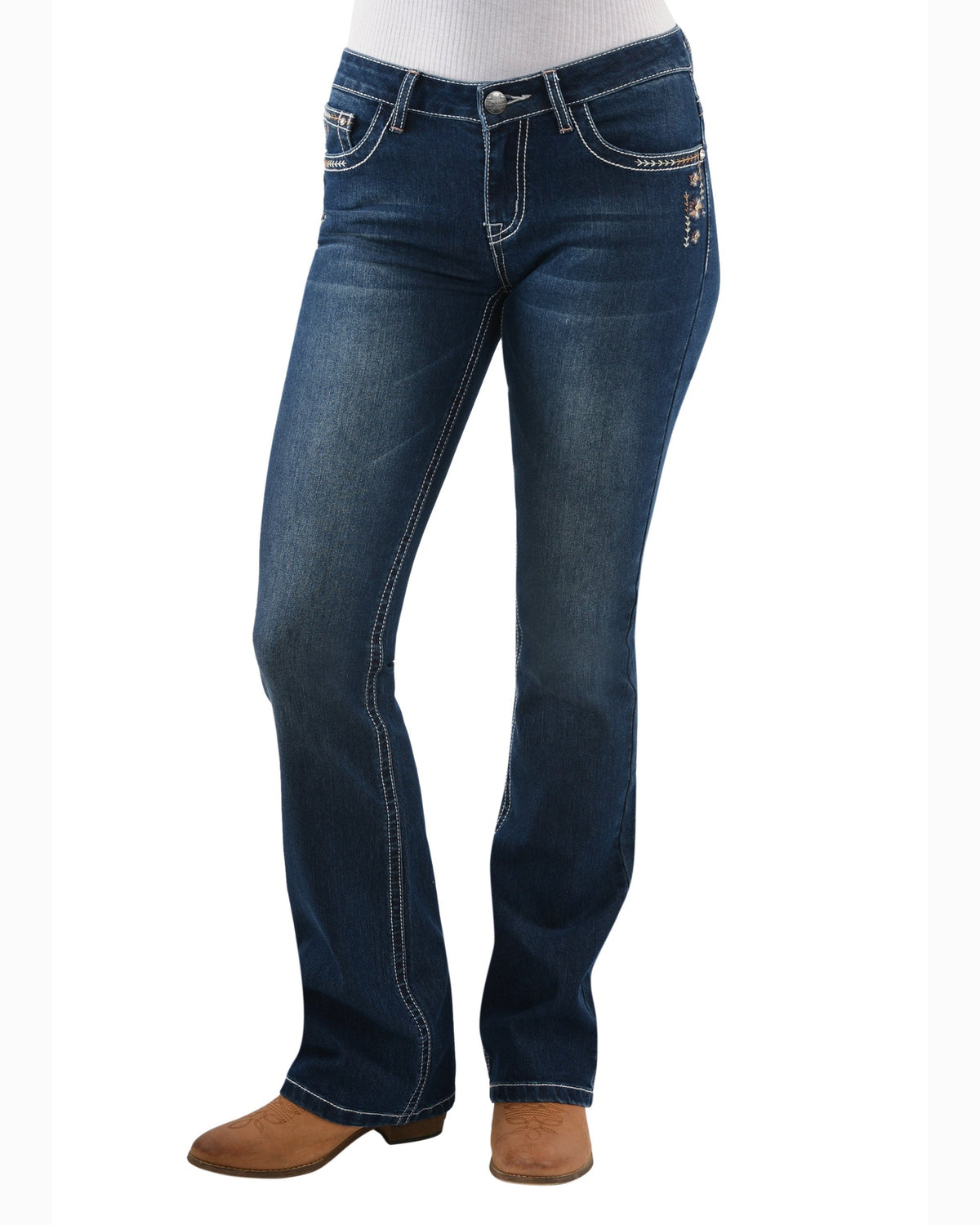 Pure Western Womens Lola Bootcut Jeans 34 Inch Leg