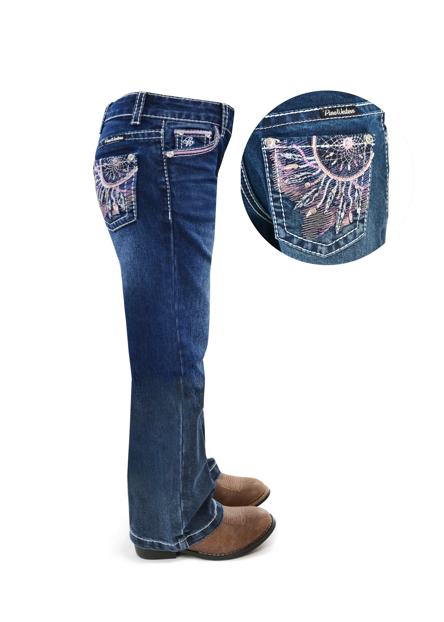 Pure Western Girls Willa Bootcut Jeans