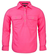 Load image into Gallery viewer, Kids Pilbara Closed Front Long Sleeve Country Work Shirt