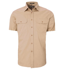 Load image into Gallery viewer, Mens Pilbara Open Front Short Sleeve Country Work Shirt
