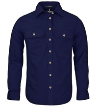 Load image into Gallery viewer, Womens Pilbara Open Front Long Sleeve Country Work Shirt