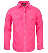 Load image into Gallery viewer, Womens Pilbara Open Front Long Sleeve Country Work Shirt
