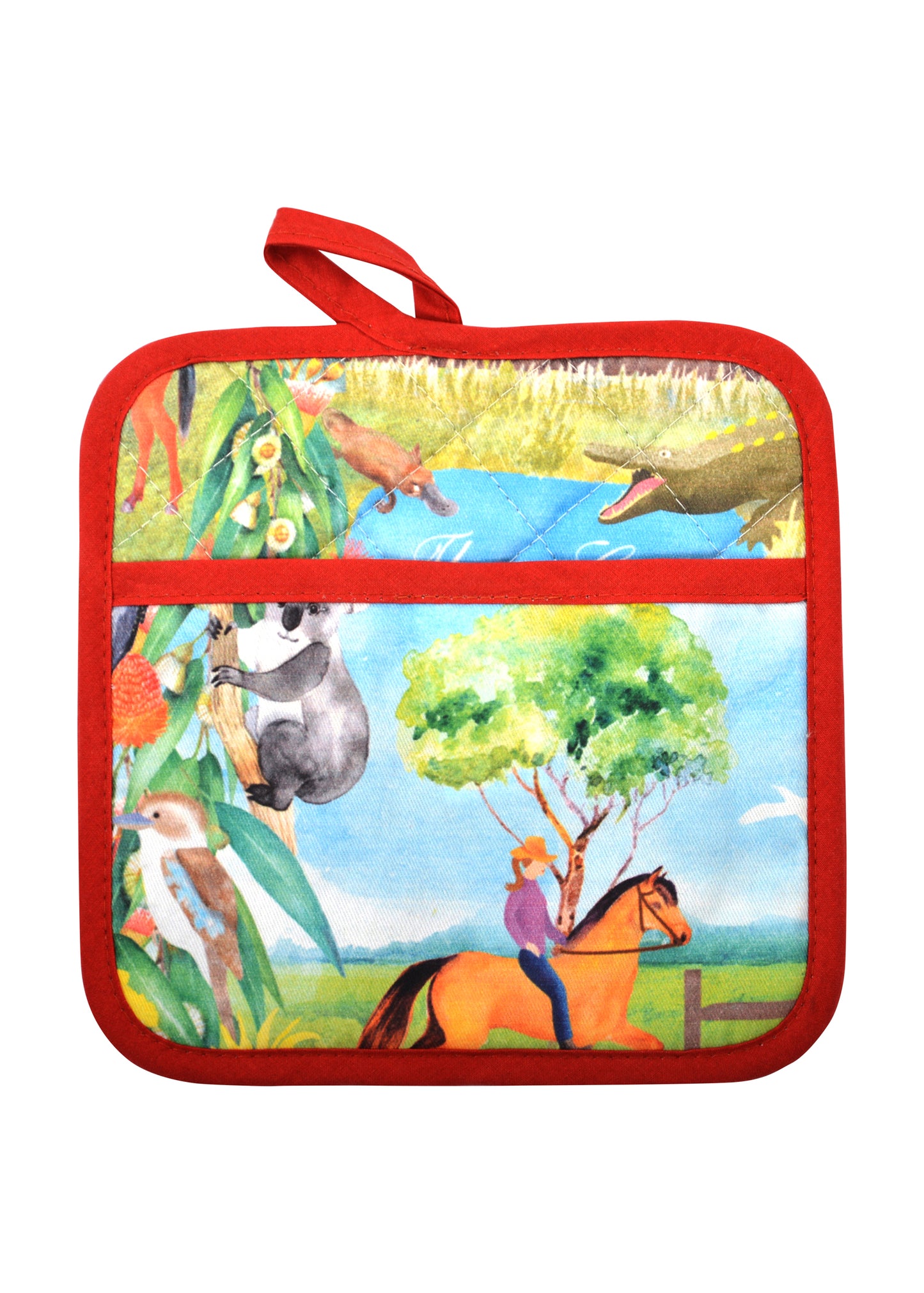 THOMAS COOK FARM FRIENDS OVEN MITT POT HOLDER SET