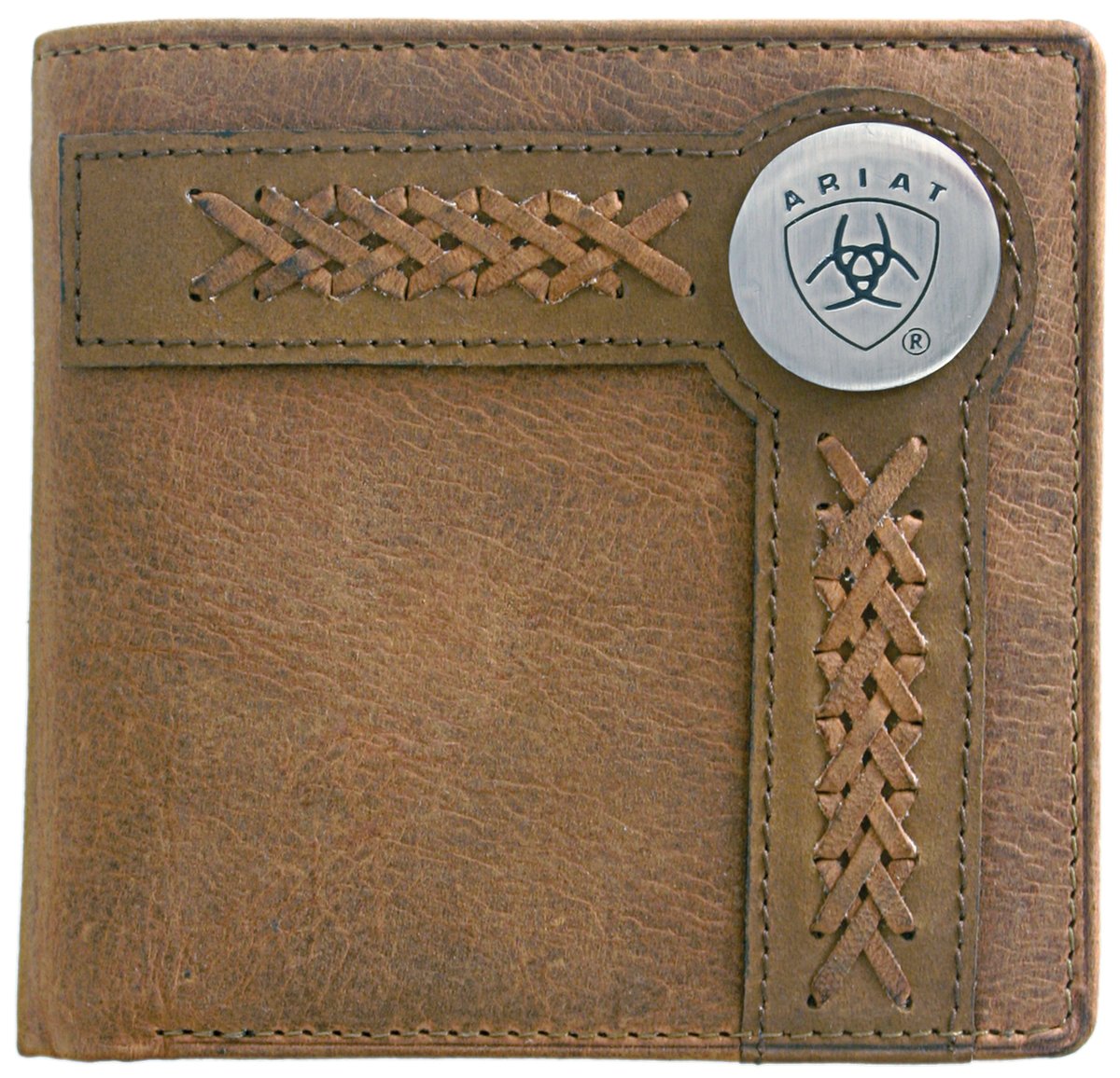 Ariat Mens Bi-Fold Wallet Accent Overlay