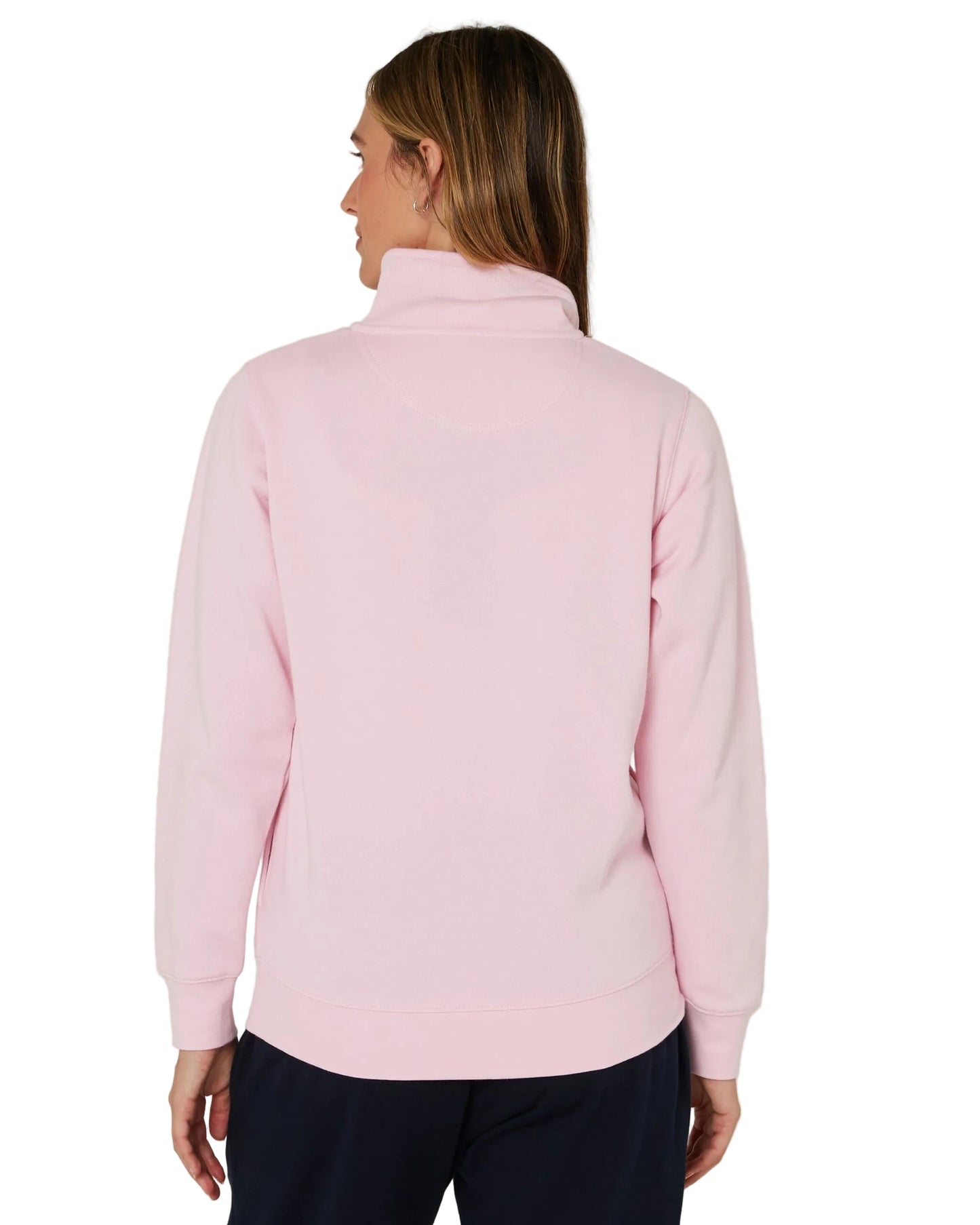 Pilbara Womens Zipper Closed Front Fleece Pullover Jumper