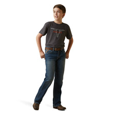 Load image into Gallery viewer, ARIAT BOYS BARBED WIRE STEER SS T-SHIRT