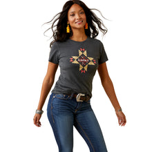 Load image into Gallery viewer, ARIAT WOMENS QUILT LOGO SS TEE