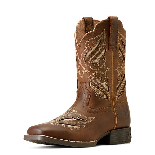 ARIAT KIDS ROUND UP BLISS SASSY BROWN BOOTS