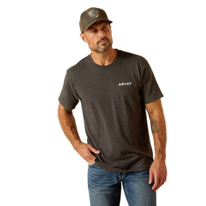 Ariat Mens Roundabout Tee Charcoal Heather