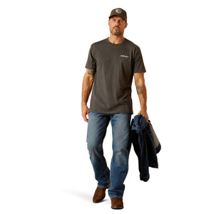 Ariat Mens Roundabout Tee Charcoal Heather