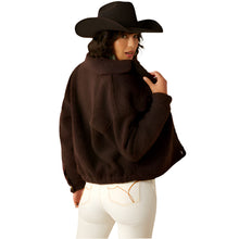 Load image into Gallery viewer, Ariat Womens Julep Cropped Sherpa Jacket Mole