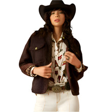 Load image into Gallery viewer, Ariat Womens Julep Cropped Sherpa Jacket Mole