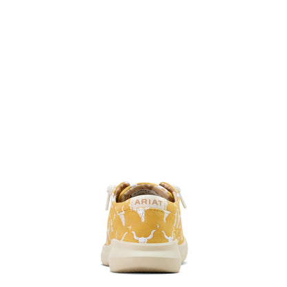 Ariat Womens Hilos Doodle Mustard Steer Heads