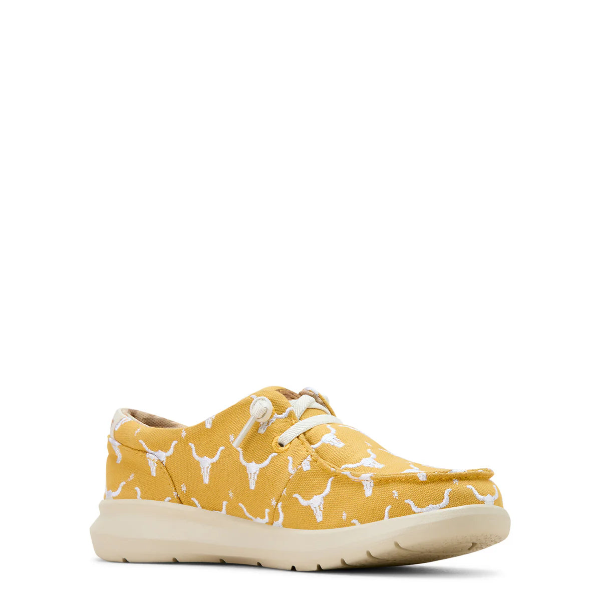 Ariat Womens Hilos Doodle Mustard Steer Heads
