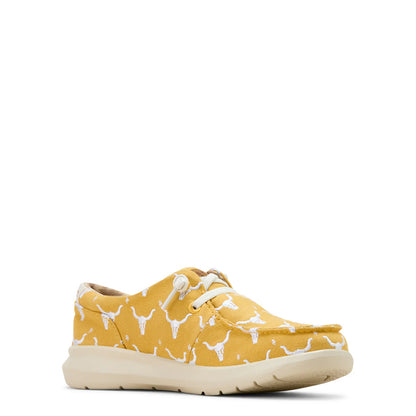 Ariat Womens Hilos Doodle Mustard Steer Heads