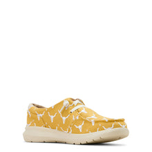 Load image into Gallery viewer, Ariat Womens Hilos Doodle Mustard Steer Heads