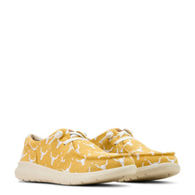 Load image into Gallery viewer, Ariat Womens Hilos Doodle Mustard Steer Heads