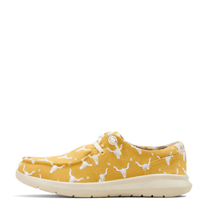 Ariat Womens Hilos Doodle Mustard Steer Heads