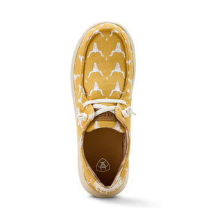 Ariat Womens Hilos Doodle Mustard Steer Heads