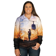 Load image into Gallery viewer, Ariat Unisex Fishing Shirt Outback Cowgirl