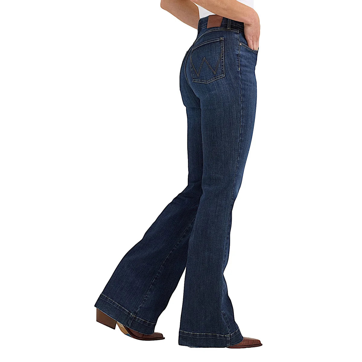 Wrangler Womens Hi Rise Trouser Jeans Bespoke 32 Inch Leg