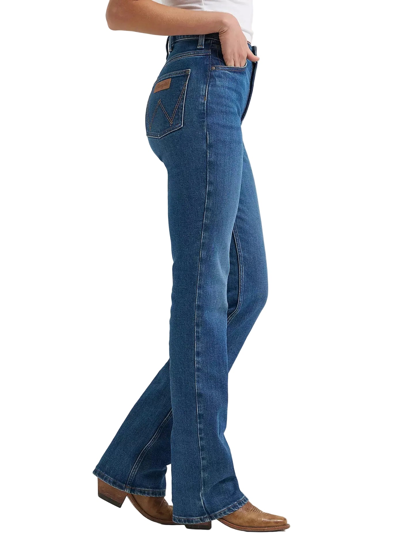 Wrangler Womens Rodeo High Rise Boot Cut 36 Inch Leg Jeans