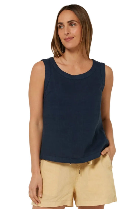 Pilbara Womens Gabriella Linen Singlet