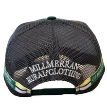Load image into Gallery viewer, MRC Trucker Cap Green Combine Leather Patch