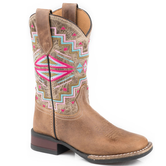 Roper Kids Monterey Aztec Western Boots