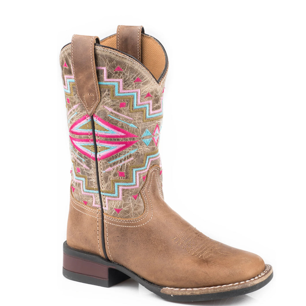 Roper Kids Monterey Aztec Western Boots