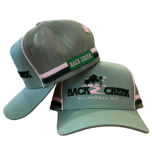 Back Creek Green & Pink Trucker Cap