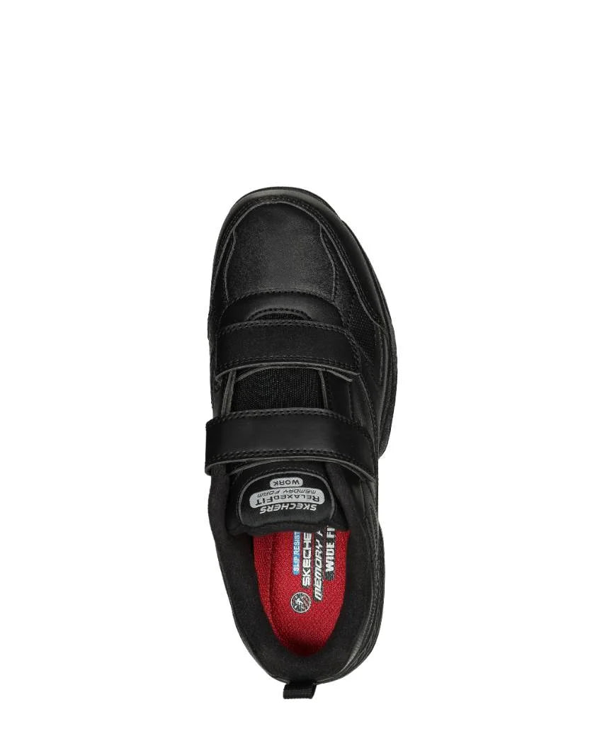Skechers Mens Dighton Rolind Slip Resistant Wide Fit Velcro Shoe