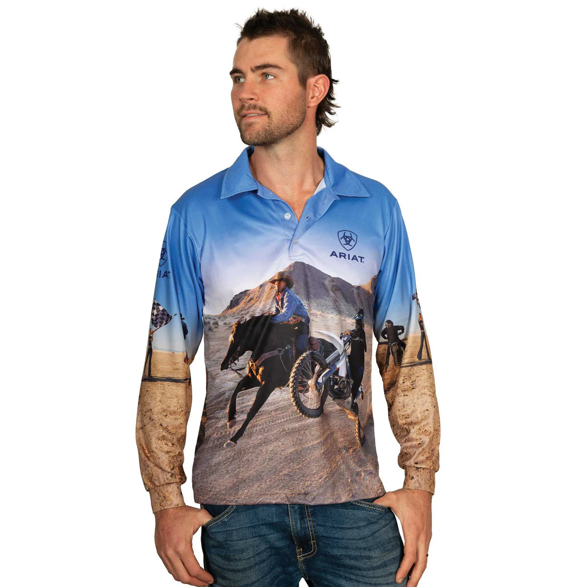 Ariat Unisex Fishing Shirt Let's Ride