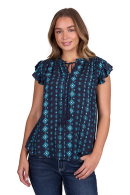 Pure Western Womens Estella Sleeveless Blouse