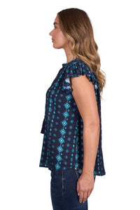 Pure Western Womens Estella Sleeveless Blouse