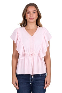 Pure Western Womens Nikita Short Sleeve Blouse