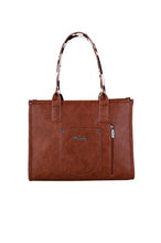 Load image into Gallery viewer, Wrangler Cow Print Tote Bag