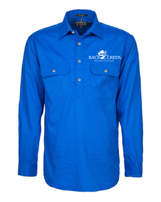 Back Creek Mens Closed Front Long Sleeve Shirt