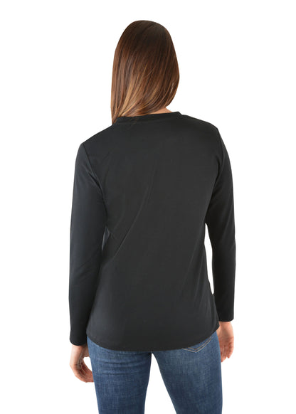 Thomas Cook Womens Classic V Neck Long Sleeve Tee
