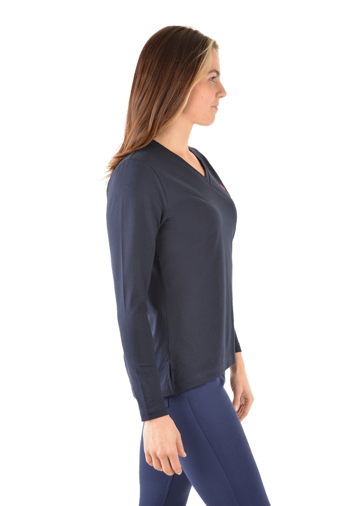 Thomas Cook Womens Classic V Neck Long Sleeve Tee