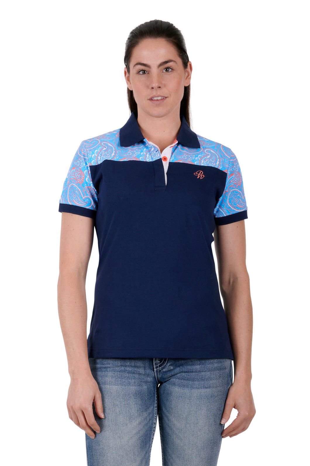 PURE WESTERN WOMENS KELSEY SS POLO